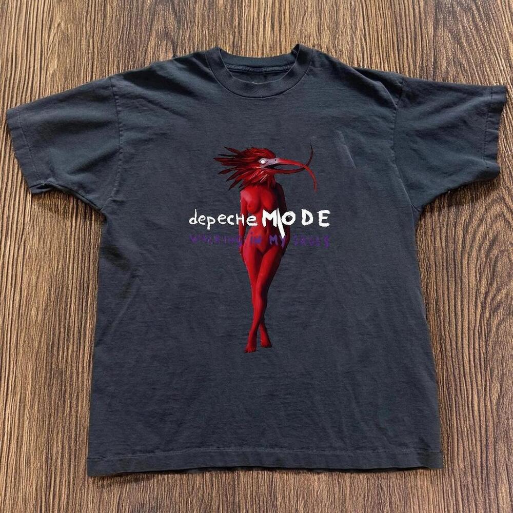 Gildan Men Black T-Shirt, Depeche Mode Black Cotton T-Shirt